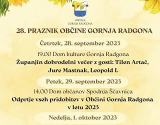Odprtje vseh pridobitev v Občini Gornja Radgona v letu 2023