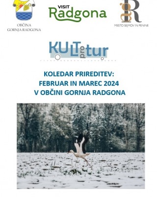 Koledar prireditev: februar in marec 2024 v občini Gornja Radgona